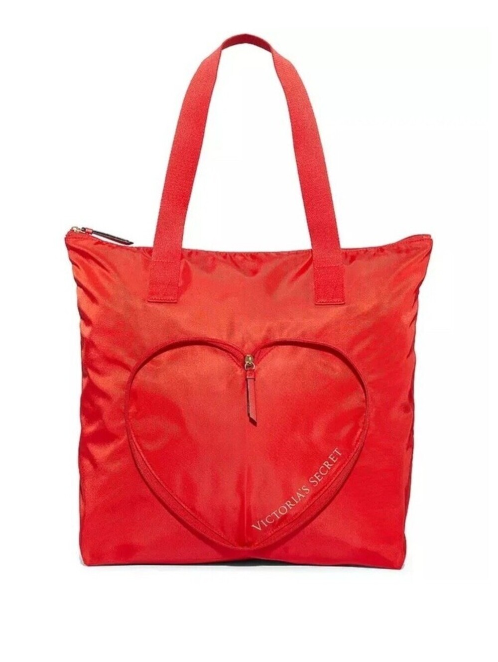 Victoria’s Secret Valentine's Day Red HEART PACKABLE Tote Bag 2024 NWT